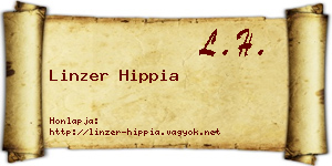 Linzer Hippia névjegykártya